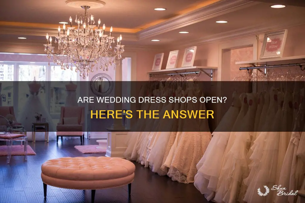 are wedding dress shops open