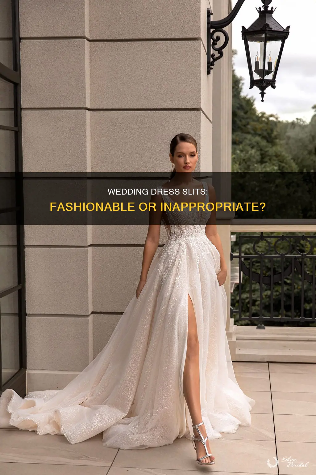 are wedding dresses with slits appropriate