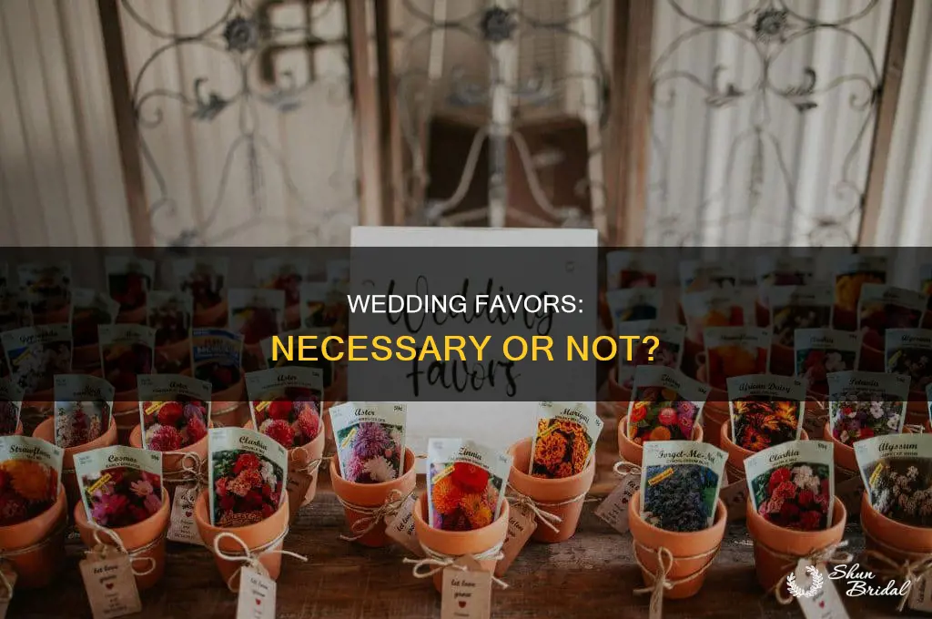 are wedding favors a must