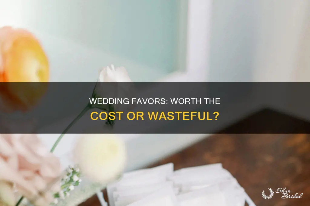 are wedding favors a waste of money
