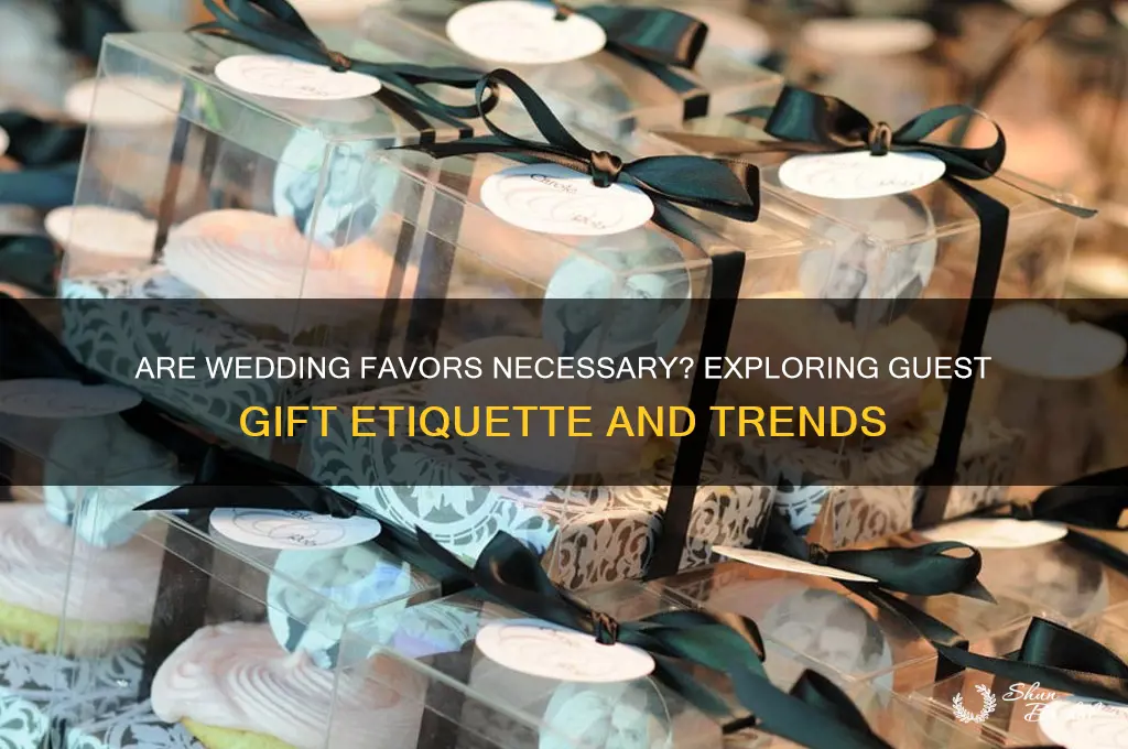 are wedding favors for guests necessary