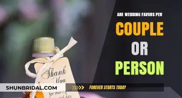 Wedding Favors: Per Couple or Per Guest?