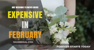 Wedding Flowers: February's Price Premium