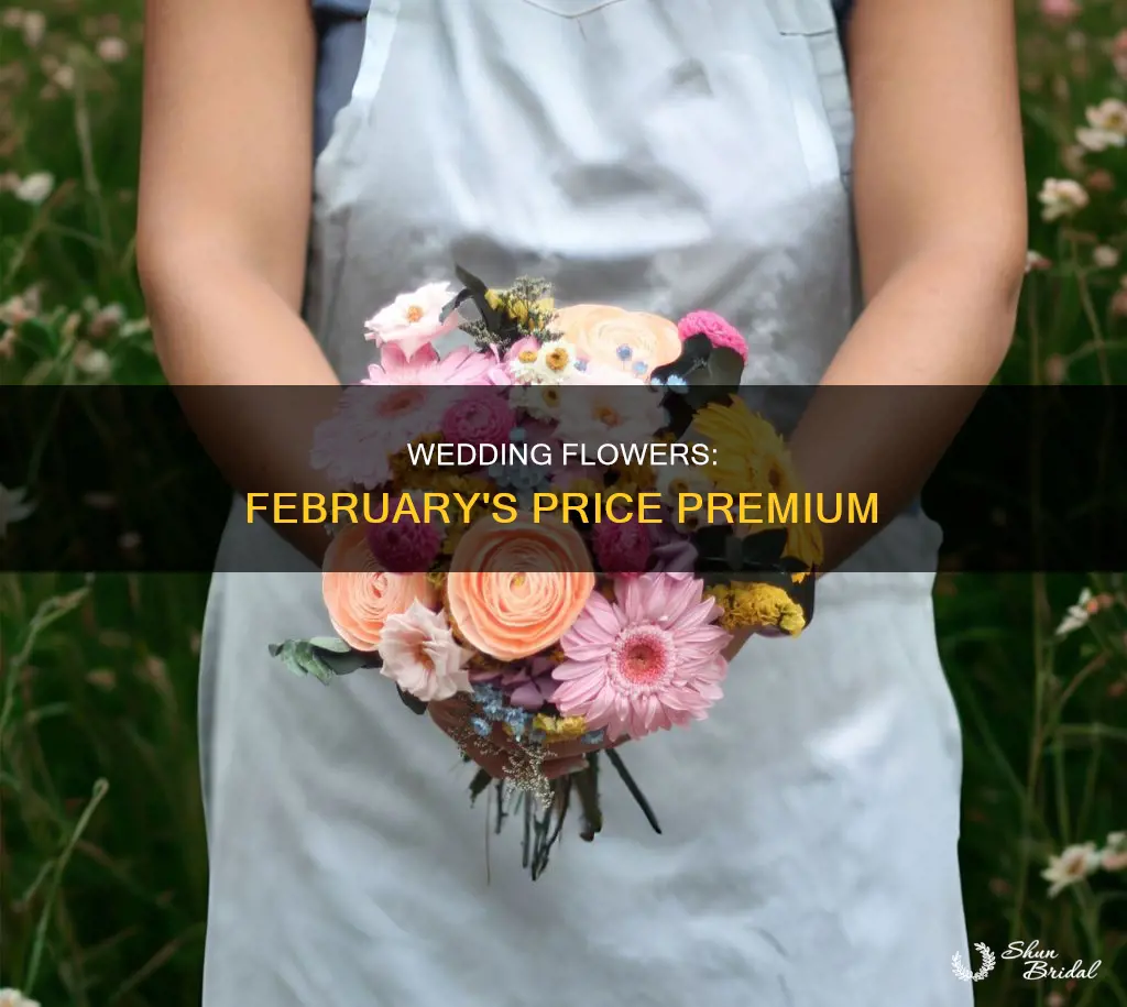 are wedding flowers more expensive in February