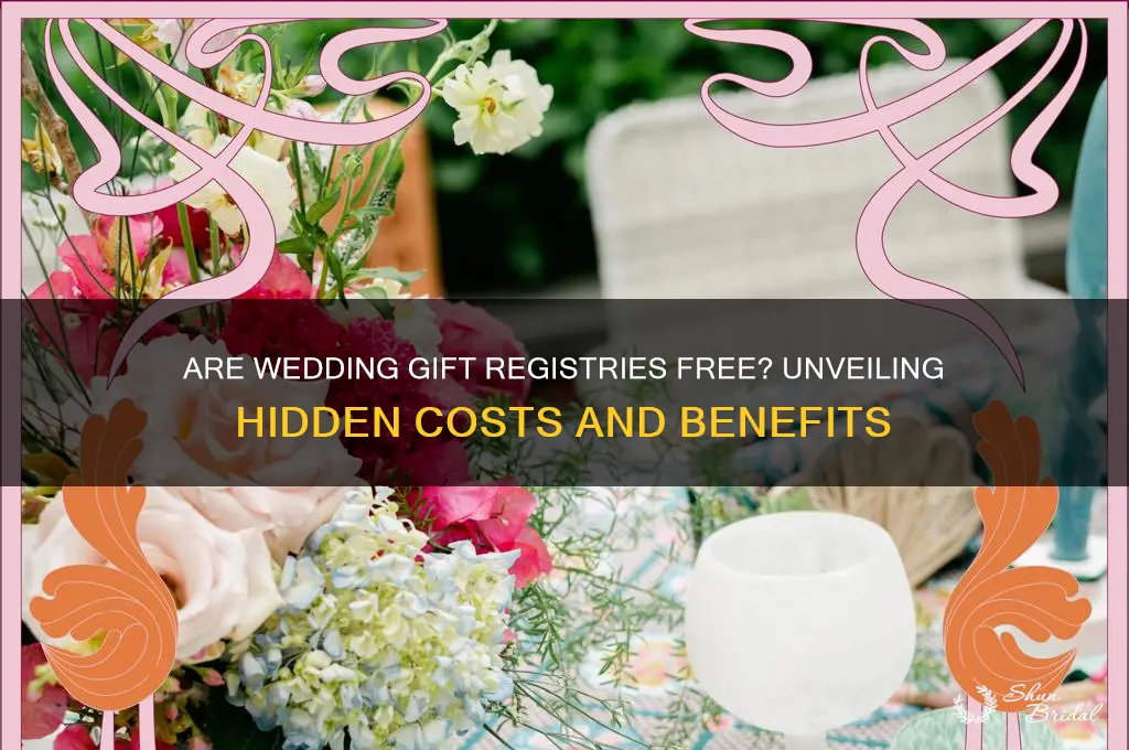 are wedding gift registries free