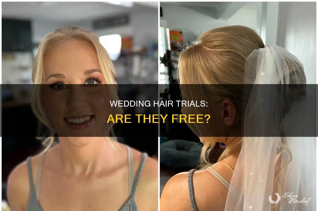 are wedding hair trials free