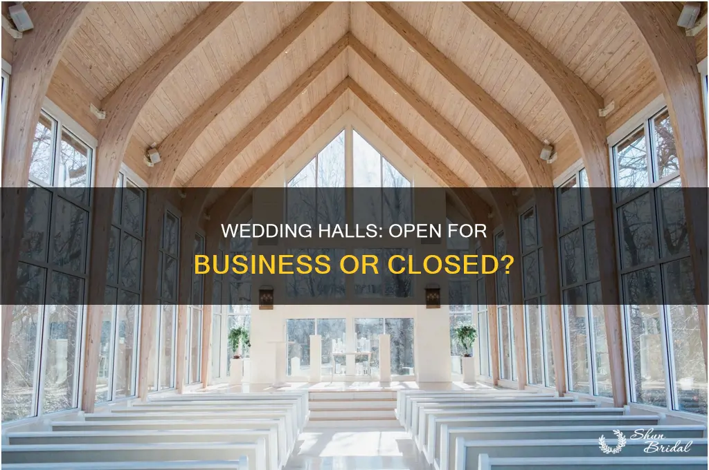 are wedding halls open