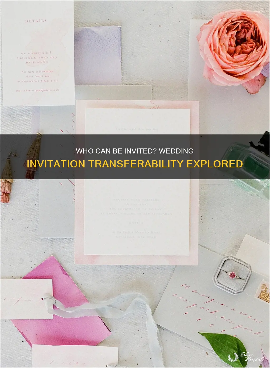 are wedding invitations transferable