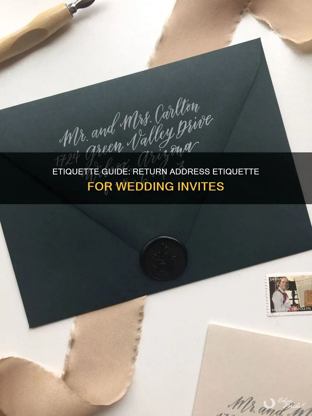 are wedding invite return addresses to the couple