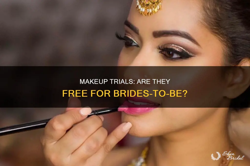 are wedding makeup trials free