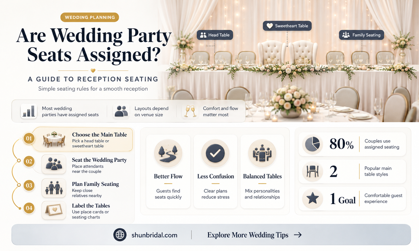 are sits assigned in a wedding party