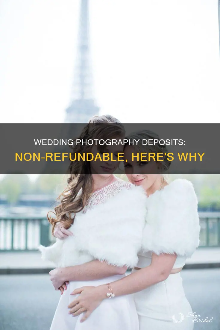 are wedding photography deposit non refundable