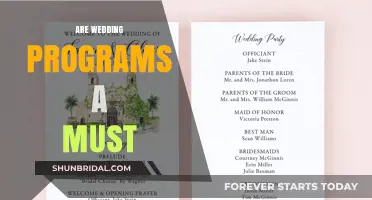 Wedding Programs: Necessary or Not?