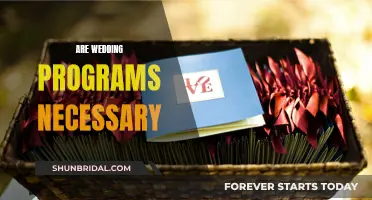 Wedding Programs: Essential or Unnecessary Tradition?
