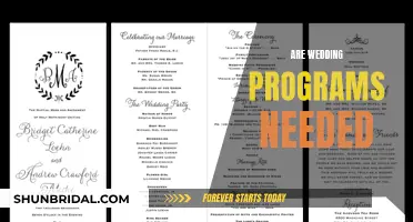 Wedding Programs: Necessary or Unnecessary?
