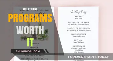 Wedding Programs: Necessary or Not?