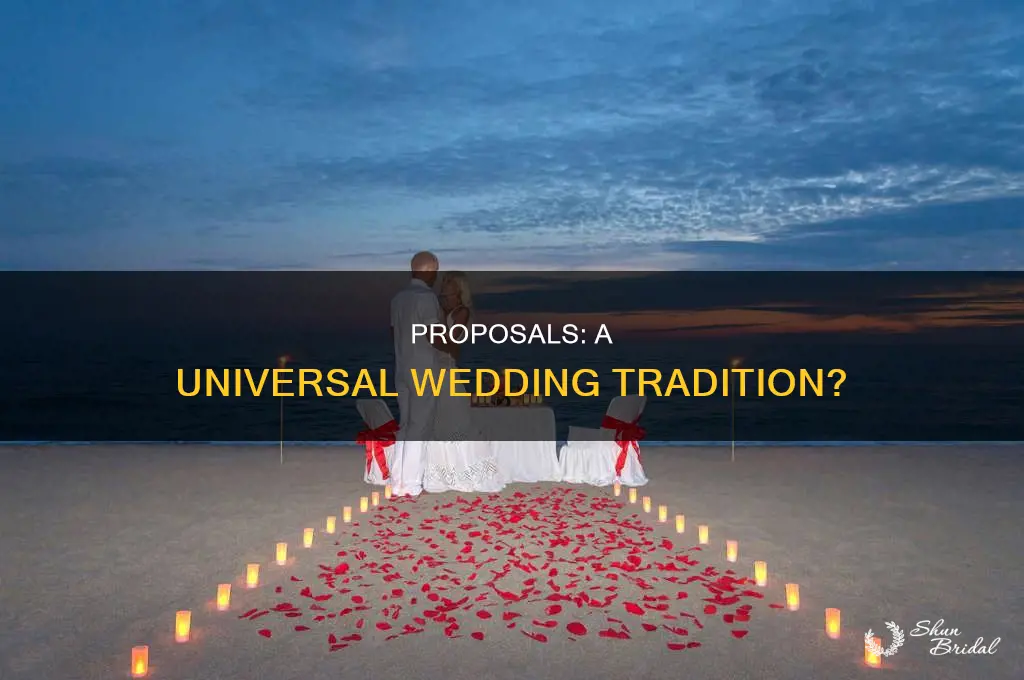 are wedding proposals universal