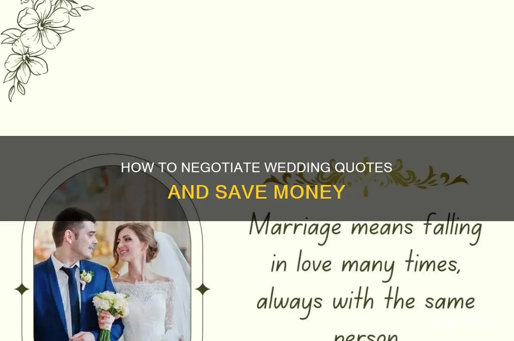 are wedding quotes negotiable
