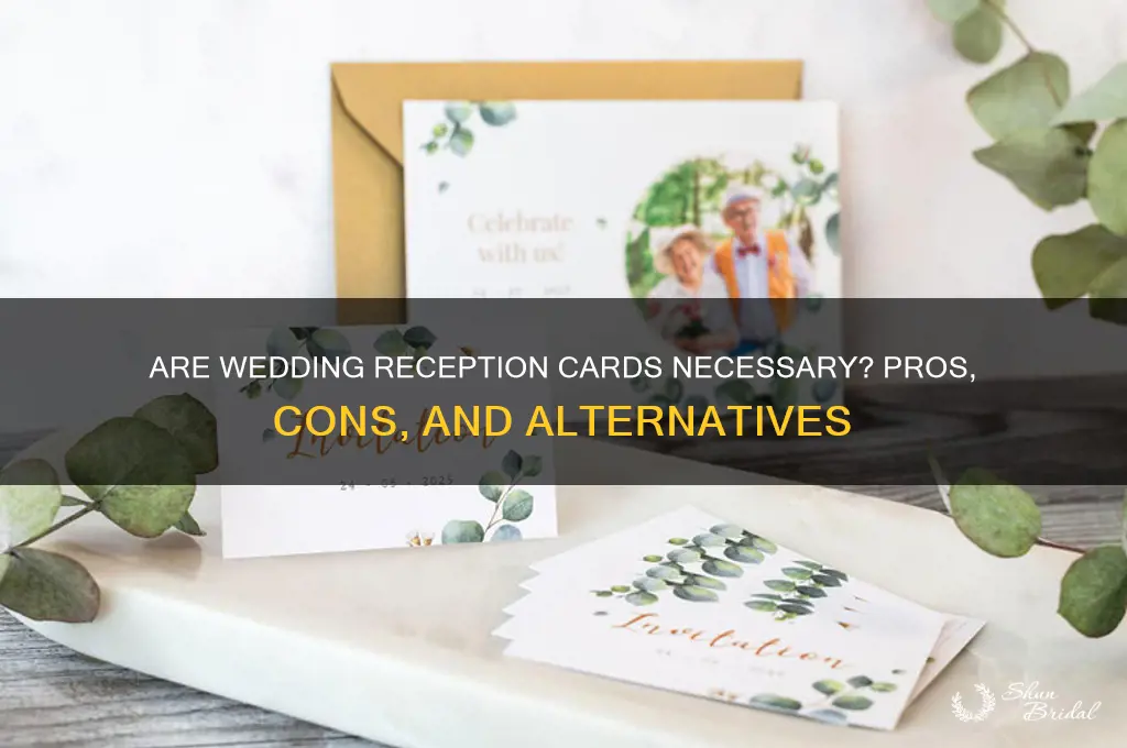 are wedding reception cards necessary