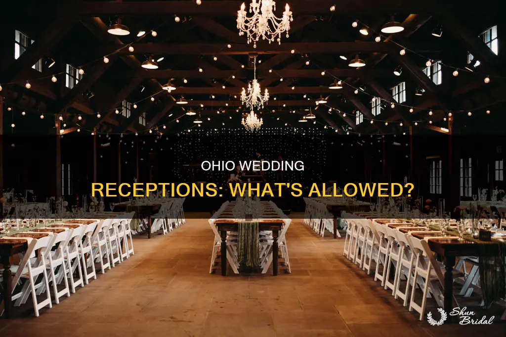 are wedding receptions allowed in Ohio