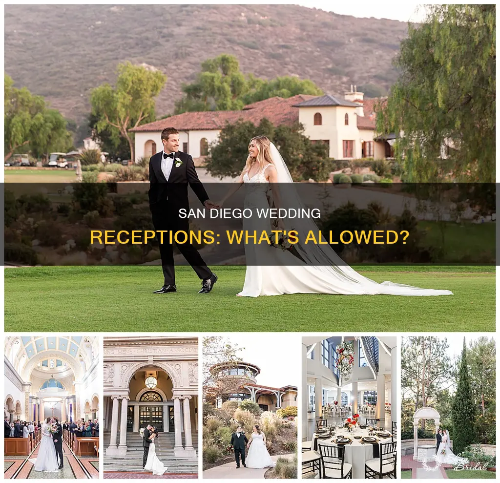 are wedding receptions allowed in san diego