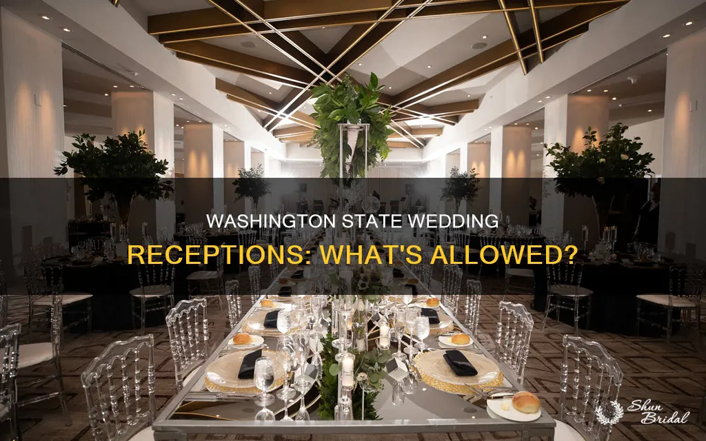are wedding receptions allowed in Washington state