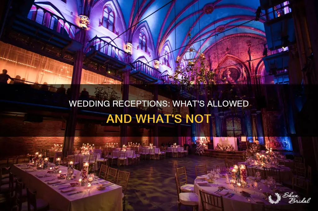 are wedding receptions allowed