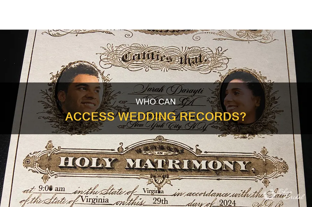 are wedding records public