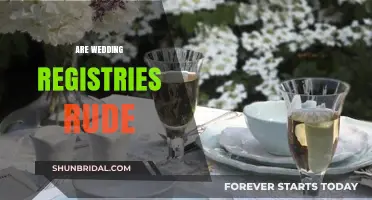 Wedding Registries: Tacky or Tasteful?