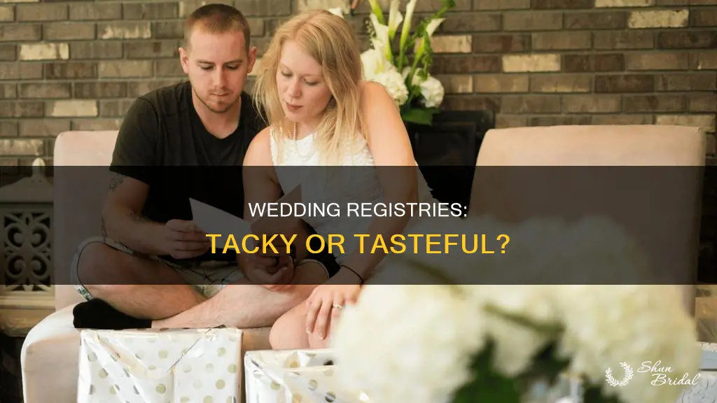 are wedding registries rude