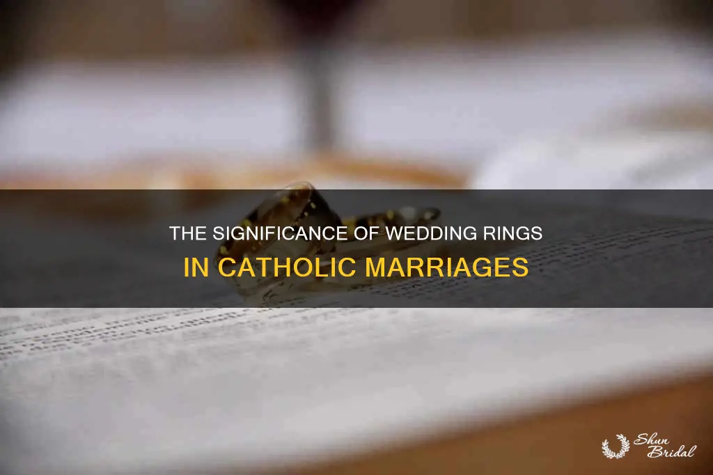 are wedding rings blessed in catholic weddings