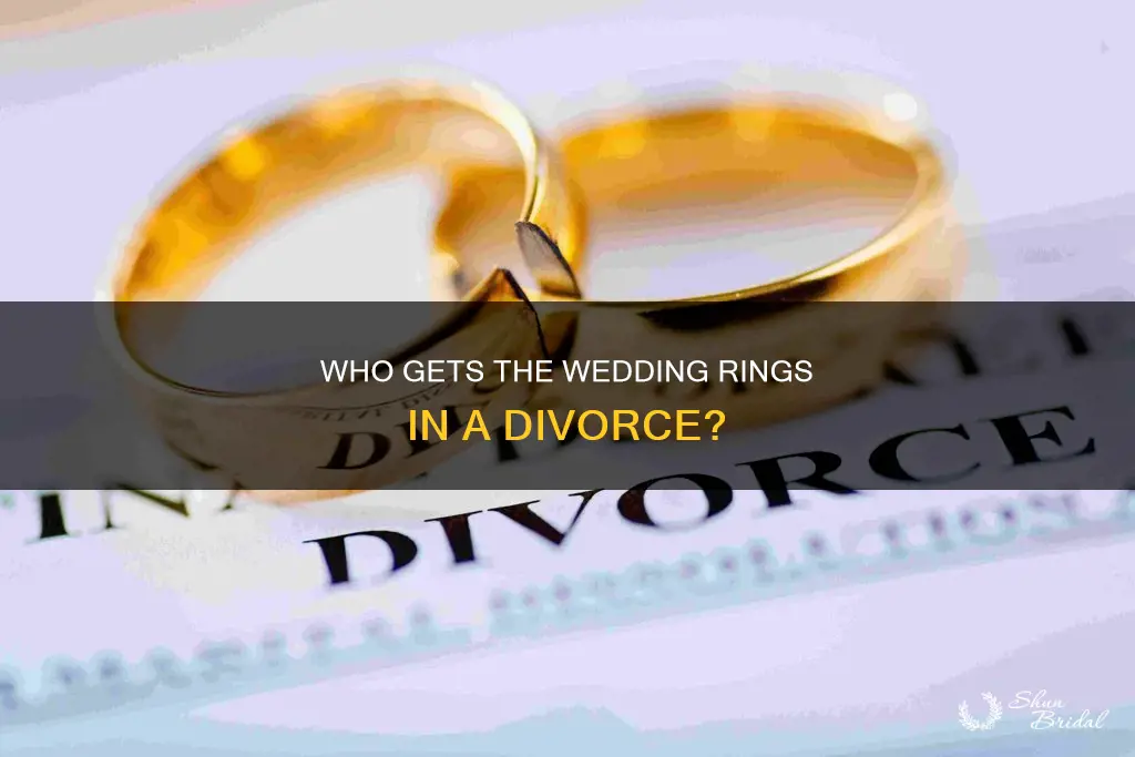 are wedding rings countedin divorce
