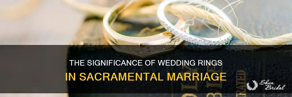 are wedding rings necessary for a sacramental marriage