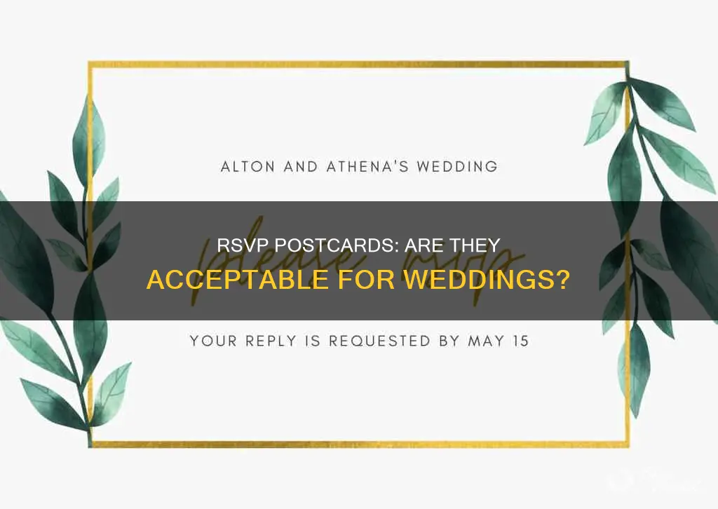 are wedding rsvp postcards ok