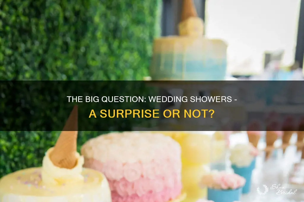 are wedding showers a surprise