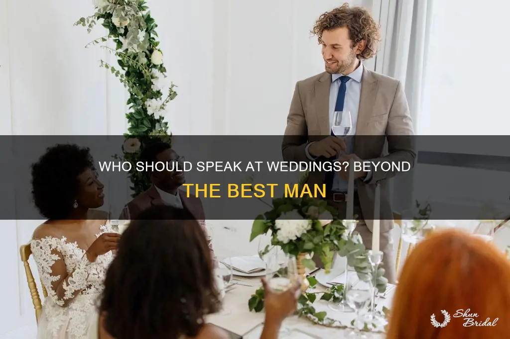 are wedding speeches only from the best man