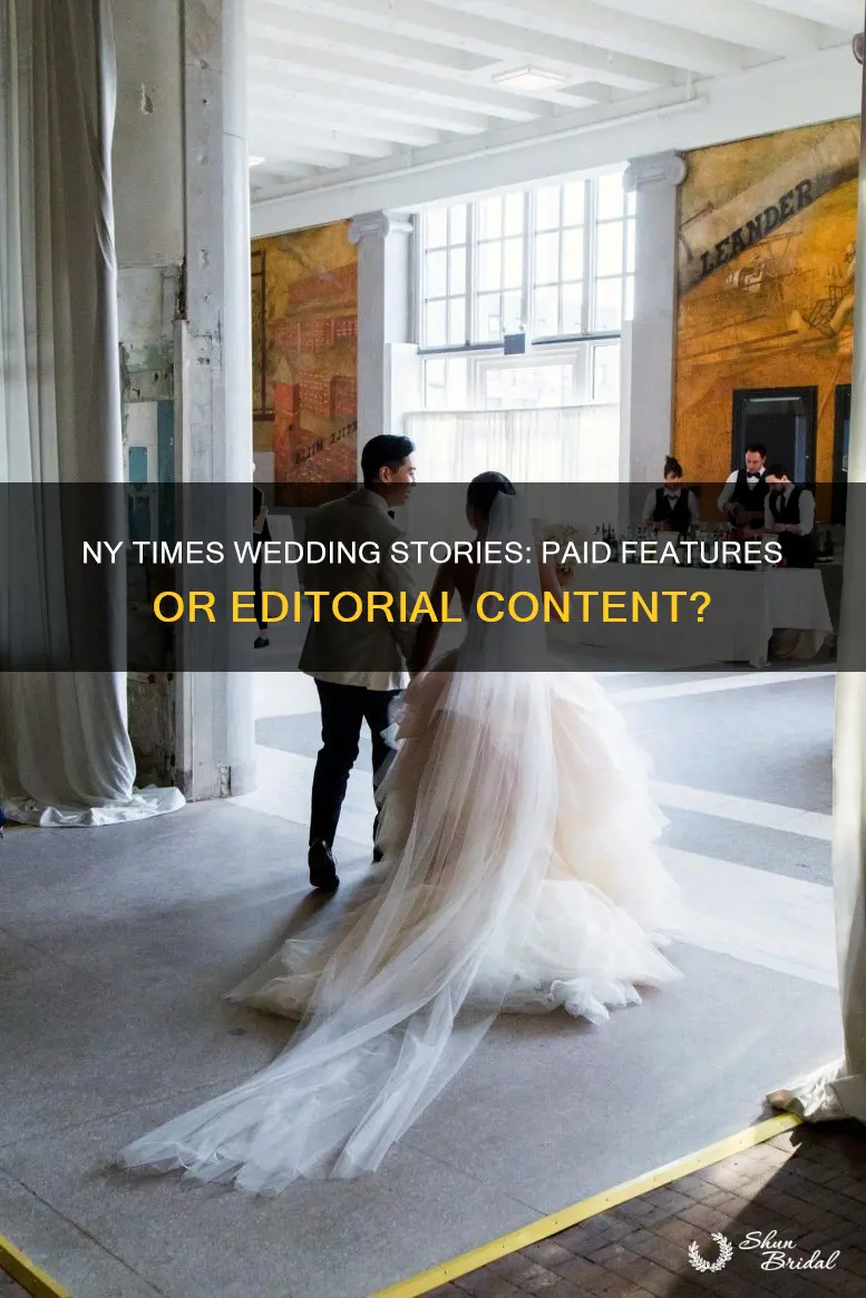 are wedding stories published in ny times for a fee