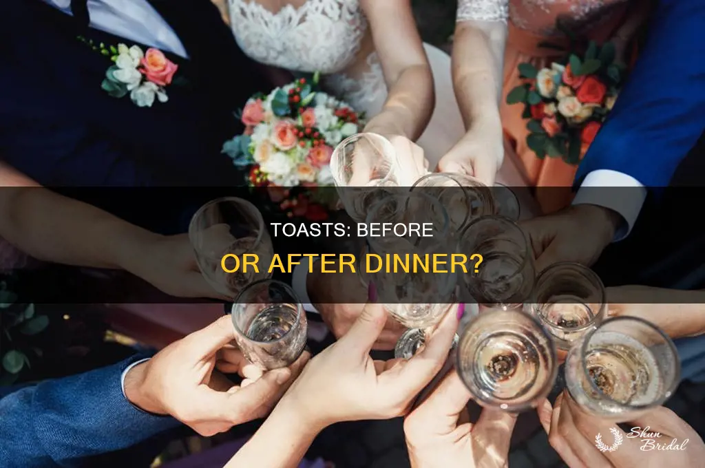 are wedding toasts before or after dinner