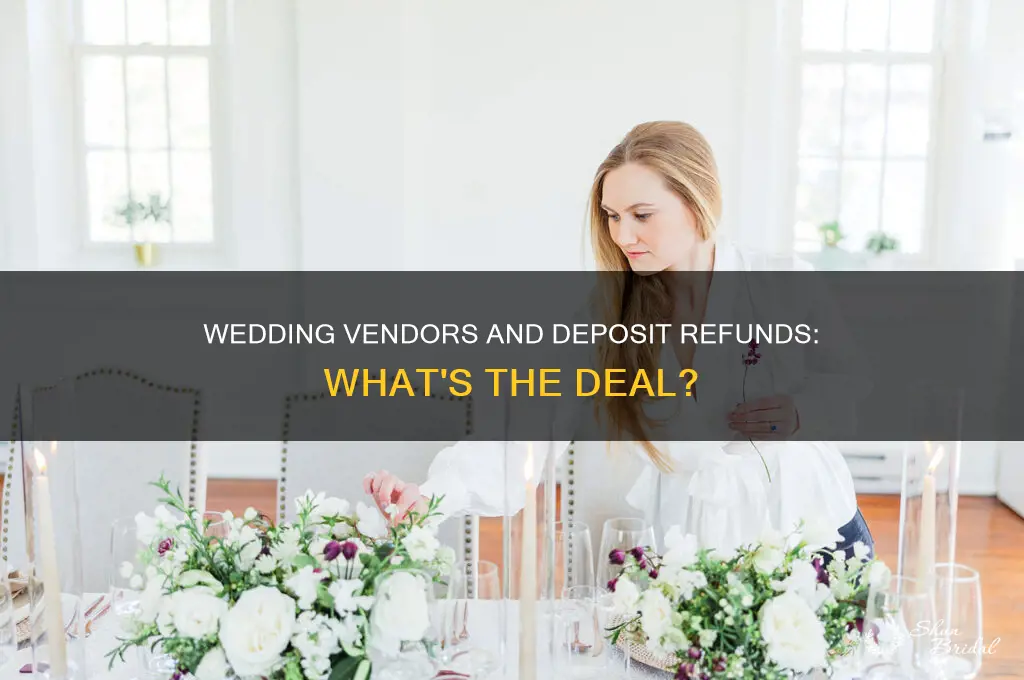 are wedding vendors refunding deposits
