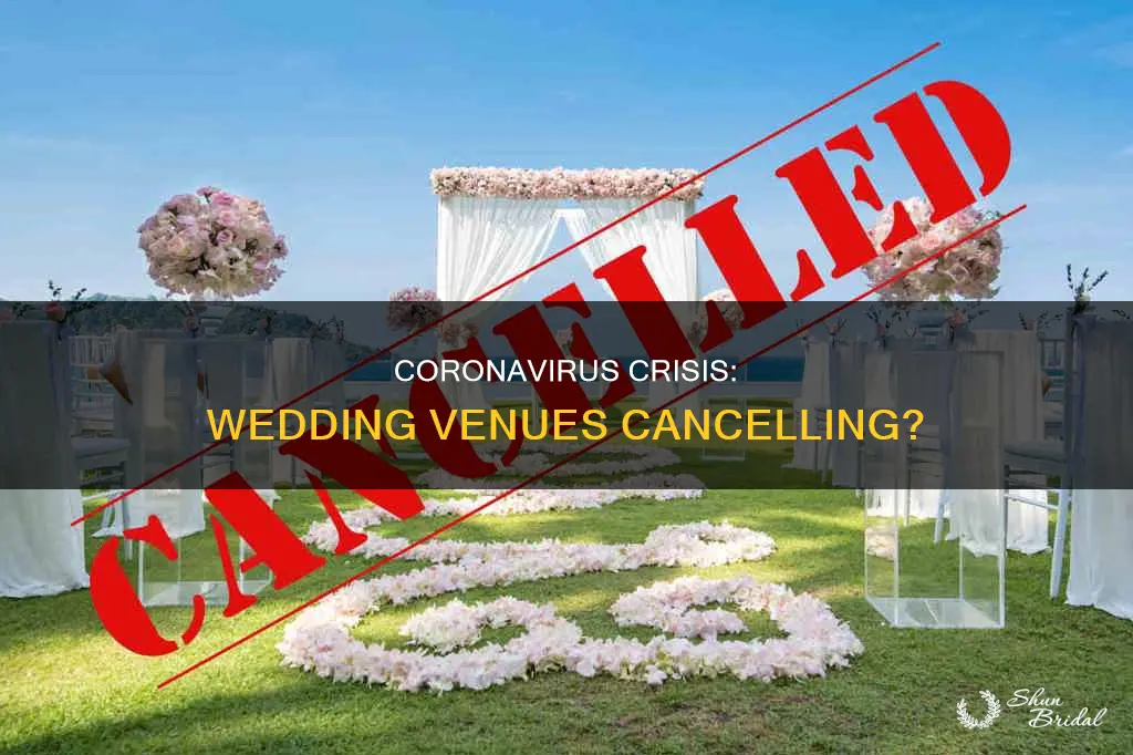are wedding venues cancelling due to coronavirus