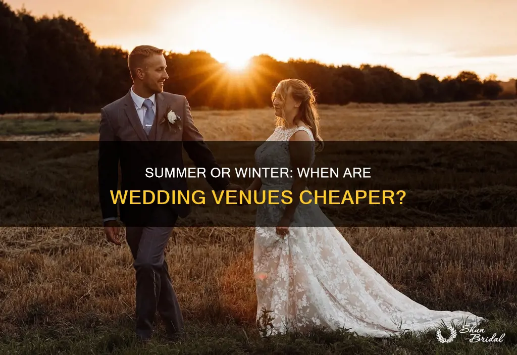 are wedding venues cheaper in the summer or winter