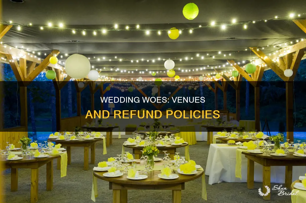 are wedding venues giving refunds