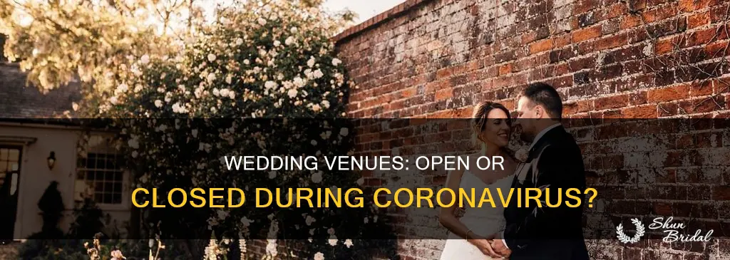 are wedding venues open coronavirus
