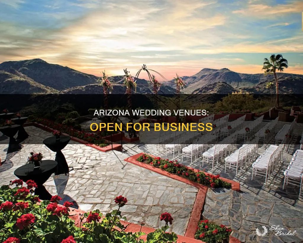 are wedding venues open in Arizona
