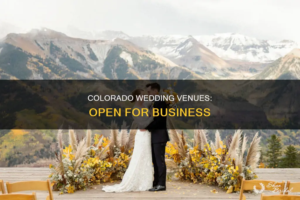 are wedding venues open in colorado