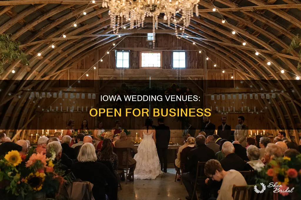 are wedding venues open in iowa