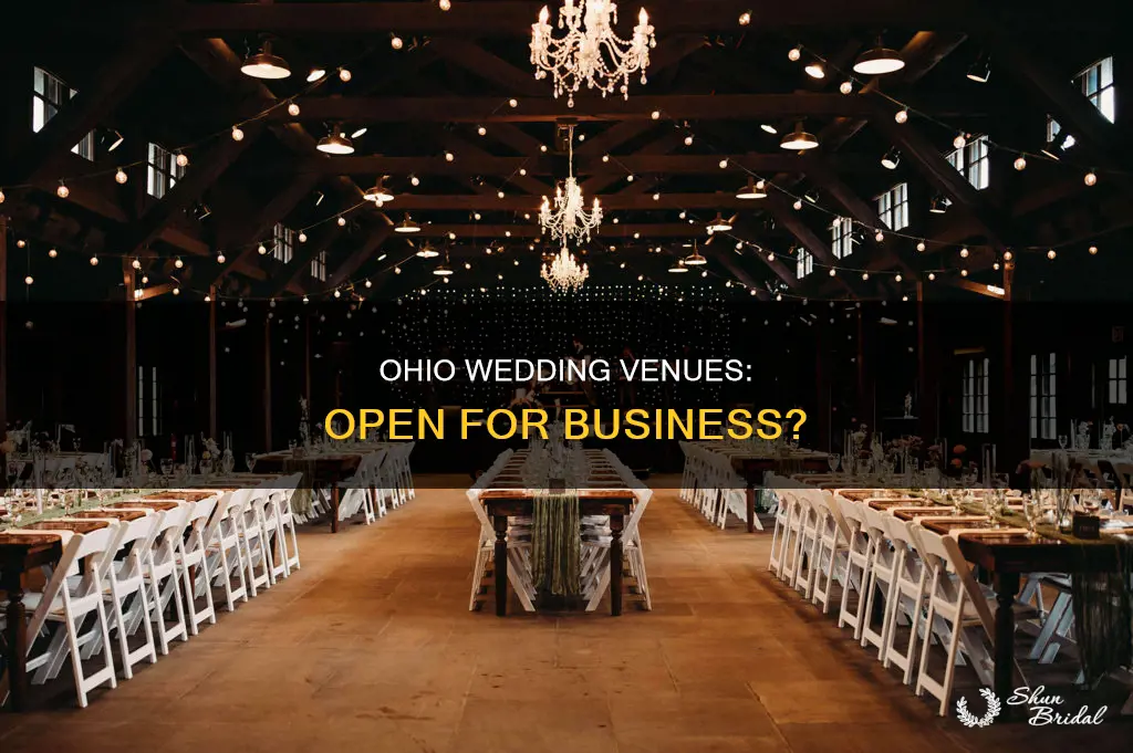 are wedding venues open in Ohio