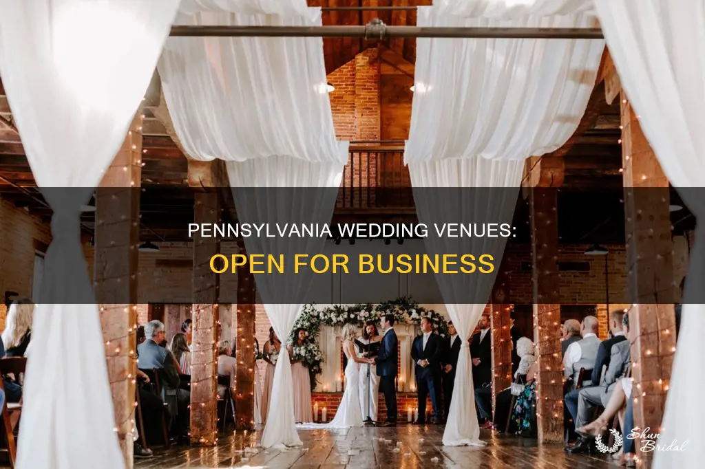 are wedding venues open in pa