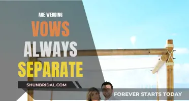 Customizing Wedding Vows: Together or Separate?