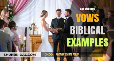 Biblical Roots of Wedding Vows: Exploring Sacred Marriage Commitments